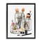 Stupell Industries Fashion Brand Makeup In Jars Framed Floater Canvas Wall Art